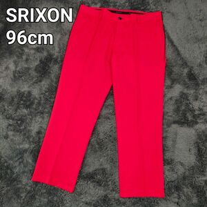 SRIXON スリクソン 春夏 ゴルフウェア ゴルフパンツ 薄手 赤色 吸汗速乾ドライ ストレッチ メンズ 96cm 3L~4L