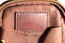 【超美品】 ルイヴィトン LouisVuitton ダミエ エデュイ・オカピＰＭ メンズ レディース ポーチ バッグ ブラウン N61738 DAMIER BAG １円 _画像10