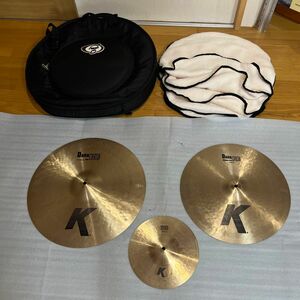 Zildjian K クラッシュ17 19インチ　10スプラッシュ　シンバルソフトケース付