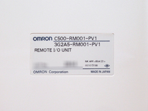 未使用品 omron オムロン リモートI/O 親局ユニット 3G2A5-RM001-PV1 C500-RM001-PV1 管理6B0410F-D4_画像4