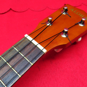 ALOHA アロハ AK-601 ウクレレ UKULELE ハードケース付き 本体 弦楽器 管理6B0418L-G2の画像6