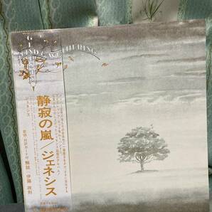 レコード ジェネシス／静寂の嵐、帯あり、RJ7201、内袋、解説にシミがあります、音飛びは確認できていませんの画像1