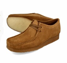 新品★CLARKS WALLABEE クラークス ワラビー スエード モカシン シューズ 靴 コーラブラウン UK8.5/26.5cm UK9/27cm_画像2