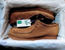 新品★CLARKS WALLABEE クラークス ワラビー スエード モカシン シューズ 靴 コーラブラウン UK8.5/26.5cm UK9/27cm_画像5