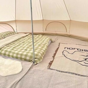 新品★NORDISK ノルディスク ビッグブランケット 織物 ソファーカバー 布団掛け シーツ クロス ラグ マット キャンプ テントの画像2