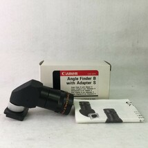 Canon Angle Finder B with Adapter S キヤノン アングルファインダーB アダプターS アタッチメント式 元箱・説明書付 現状品 ／ 01-00064_画像1