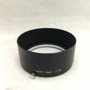 Canon キヤノン T-65 内径65ｍｍ カブセ式メタルフード ブラック仕様 フィルター径:62mm 現状品 ／ 01-00151