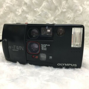 OLYMPUS AF-1 TWIN QD オリンパス AF-1 ツイン クオーツデート 35mmコンパクトカメラ 生活防水 ストラップ付 ジャンク品 ／ 05-00990