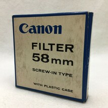 Canon FILTER 55mm Y3 2x キヤノン 55mm径 ねじ込み式 銀枠 イエローフィルター 白黒写真用 外箱・ケース・説明書付 現状品 ／ 04-00688_画像5