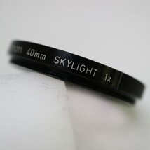 Canon 40mm SKYLIGHT 1x キヤノン 40mm径 ねじ込み式 スカイライトフィルター 弱紫外線カット レンズ保護 ケース付 現状品 ／ 04-00788_画像4