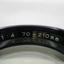 SUN ZOOM YS-70 サン光機 70-210mm F4 CA フィルムカメラ用 望遠ズームレンズ 内蔵フード リアキャップ付 現状品 ／ 04-00775_画像5