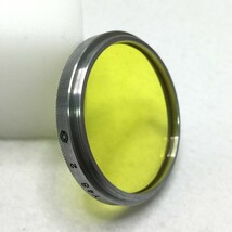 マツダ 34mm S Y48 2 ねじ込み式 銀枠 イエローフィルター 東芝写真製品 白黒写真用 コントラスト効果 ケース付 現状品 ／ 03-00596_画像3