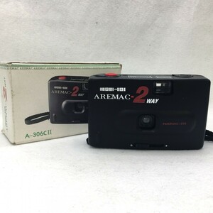 AREMAC-2WAY A-306CII 色：ブラック 35mmフィルムカメラ パノラマカメラ マニュアルフォーカス 外箱・ストラップ付 ジャンク品 ／ 05-00909