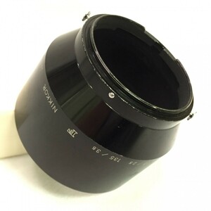 Nikon NIKKOR 105/2.5 135/3.5（大文字「F」刻印） ニコン 中望遠レンズ用 52mm径 旧型メタルフード アクセサリー 現状品 ／ 03-00419