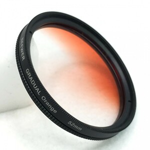 NEEWER GRADUAL Orange 52mm ニューワー 52mm径 ねじ込み式 円形 ハーフグラデーションフィルター オレンジ 現状品 ／ 04-00761