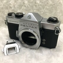 ASAHI PENTAX SP アサヒペンタックスSP 色：シルバー 35mm一眼レフカメラ M42マウント ホットシューアダプター付 ジャンク品 ／ 05-01057_画像1