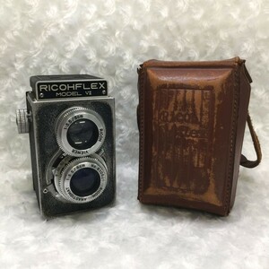 RICOH FLEX MODEL VII リコーフレックス7 二眼レフカメラ 理研光学工業 ヴィンテージ ケース・ストラップ付 ジャンク品 ／ 05-01031