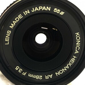 Konica HEXANON AR 28mm f3.5 コニカ ヘキサノン ARマウント 広角単焦点レンズ オールドレンズ リアキャップ付 現状品 ／ 05-01042の画像4