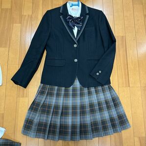 2 9 コスプレ衣装 冬 制服 上下セット ブレザー リボン付き ブラウス 冬スカート 夏スカート セーター スポーツシャツ 帝京大学可児 指定品の画像2