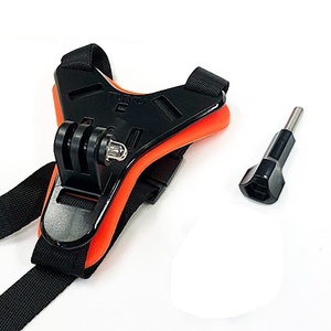 【M0074】GoPro対応 バイクヘルメット用 アクションカメラ あごマウント ストラップ