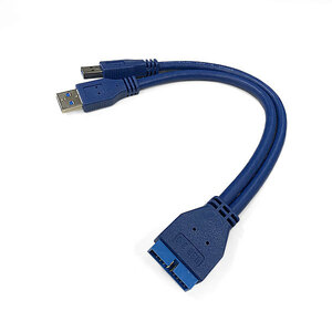 [C0084] преобразование заголовка USB 3.0 20 контактов в порт USB-A X2 на материнской плате
