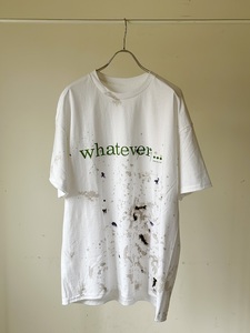 ancellm WHATEVER T SHIRT Tシャツ カットソー エイジングTシャツ ダメージ ペイント crash アンセルム sugarhill dairiku