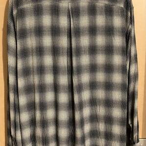 ancellm WISM限定 rayon check shirt ダメージ オンブレ チェック クラッシュ レーヨン シャツ crash アンセルム sugarhill dairikuの画像2