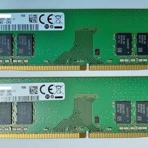 SAMSUNG DDR4 2400 (PC4-19200) 8GB×2枚 計16GB メモリ 簡易動作確認済品 Bの画像1