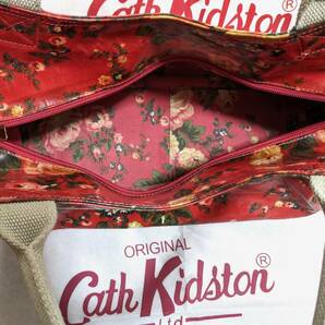Cath Kidston キャスキッドソン トートバッグ ワンオーナー USED レディース 花柄 ２種類セット ロゴ入り白色収納袋2個付きの画像5