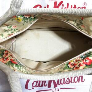 Cath Kidston キャスキッドソン トートバッグ ワンオーナー USED レディース 花柄 ２種類セット ロゴ入り白色収納袋2個付きの画像8