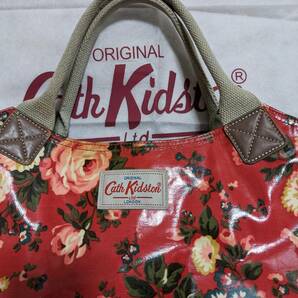 Cath Kidston キャスキッドソン トートバッグ ワンオーナー USED レディース 花柄 ２種類セット ロゴ入り白色収納袋2個付きの画像4