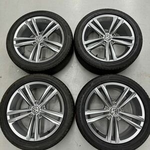 フォルクスワーゲン 純正 アルミホイール ゴルフ　17インチ 7.0J+49 GOLF ヴァリアント　225/45R17 美品　バリ山　4本