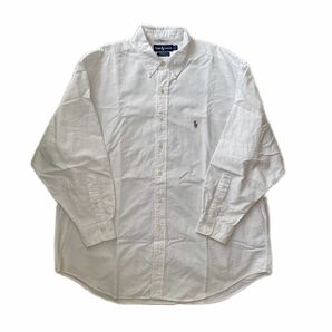 ラルフローレン シャツ RalphLauren YARMOUTH ホワイト BDシャツ ボタンダウン ビッグシャツ オーバーサイズ