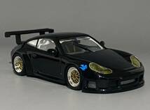 Minichamps 1/43 T2M Motorsport Porsche 911 996 GT3 RS Black Racing/Street ◆ Mondial de la Maquette et du Modele Reduit 2005 _画像3
