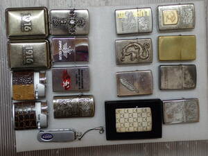 Zippo ジッポー オイルライター 8個他 計17個 USED