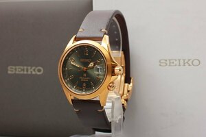 SEIKO Prospex Alpinist SBDC136 0D7416 SS×革 AT グリーン文字盤 自動巻き セイコー プロスペックス アルピニスト