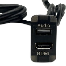 トヨタ 専用 Bタイプ USB入力 HDMI入力 スイッチパネル 41mmx22mm USB HDMI オーディオ 中継 ケーブル ポート 定形外送料無料_画像6