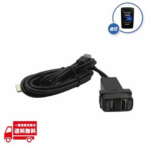 三菱 専用 USB入力 HDMI入力 スイッチパネル 36mm×20mm USB HDMI オーディオ 中継 映像入力 電源 ケーブル ポート 増設 定形外送料無料