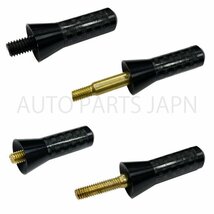 3.5cm カーボン 調 アンテナ ユニバーサル 車 ミニ ショート ファイバー ショート ユーロ タイプ ラジオアンテナ ブラック 35mm 定形送込_画像6