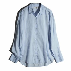 M6581f6 ▼XIRENA キセレナ L'Appartement アパルトモン 購入▼ 20SS COTTON POPLIN シャツ ブルー / コットン オーバーサイズ 春夏の画像1