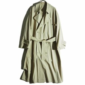 M8311z4 ▼ATON エイトン▼ YARN DYE TWILL UNISEX OVERSIZED TRENCH COAT トレンチコート 02 / オーバーサイズ スプリングコート 春～秋の画像1