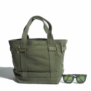 M8689R5 ▼SITA PARANTICA シータパランティカ ドゥーズィエムクラス 購入▼ CANVAS TOTE BAG キャンバス トートバッグ カーキの画像2