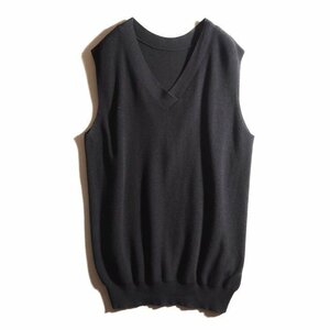 M8347f62　▼L'Appartement アパルトモン▼　22SS Knit 2Way Vest オーバーサイズ サマーニットベスト サマー ジレ ブラック 黒 春夏