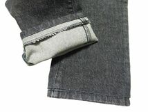 ★PT TORINO DENIM★ユーズド加工ブラックデニムパンツ29/黒ピーティートリノSWINGメンズブラックジーンズスラックス_画像6