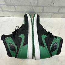 良品 NIKE/ナイキ AIR JORDAN 1 RETRO HIGH OG/エアジョーダン1 ブラック/パイングリーン555088-030/27.0.㎝ 27㎝ 緑 スニーカー_画像5