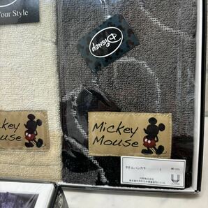新品 未使用 7枚セット ディズニー ミッキーマウス タオルハンカチ 綿100% 内野 ポワン レリーフの画像5
