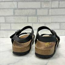 ドイツ製 BIRKENSTOCK ビルケンシュトック サンダル コルク 37 約24㎝ 黒 ブラック レディースシュパーブ_画像4