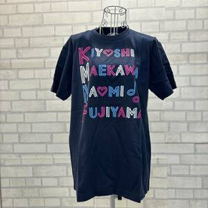 新品 未使用 プリントスター K&M 半袖 Tシャツ プリント ネイビー S 綿100% kiyoshi maekawa naomi fujiyama