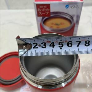新品 未使用 ASVEL あったかスープ ステンレス 保温 保冷スープボトル 250ml ポット ボトル ピンク HLB-SR250の画像6