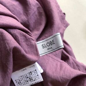 スローブイエナ SLOBE IENA コットン100%大人可愛いくすみカラーはしごレース刺繍ゆったりティアードワンピース♪の画像8